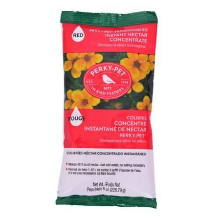 Perky-Pet 240SF 8 oz Instant Dry Mix High Energy Hummingbird Nectar Food - Quantity of 4
