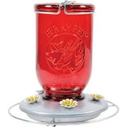 Perky-Pet 32 oz Glass Mason Jar Hummingbird Feeder