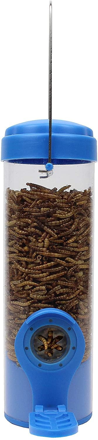 Woodstream Perky-Pet Dried Mealworm Bird Feeder 388F - Removable Tray, Hanging - Single Piece