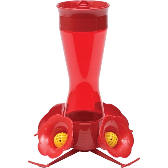 Perky Pet 403CP 8 Oz Red Plastic Pinch Waist Hummingbird Feeder
