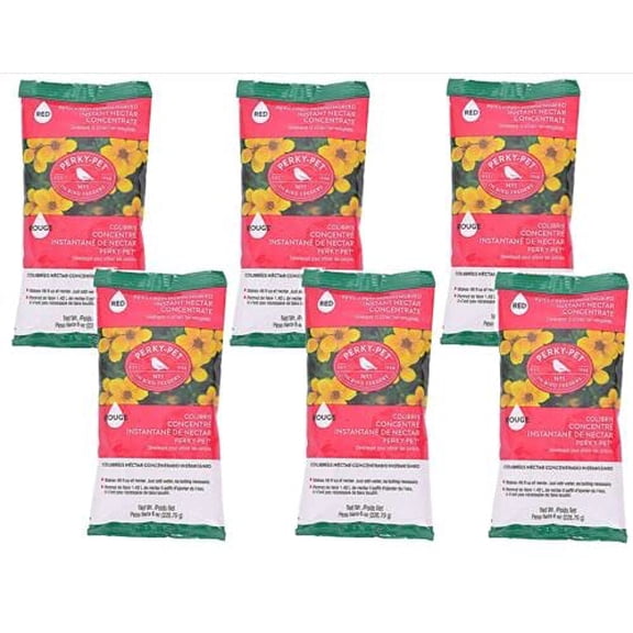 Perky-Pet 6-Pack Instant Hummingbird Nectar Concentrate Each Pack Makes 48 oz.