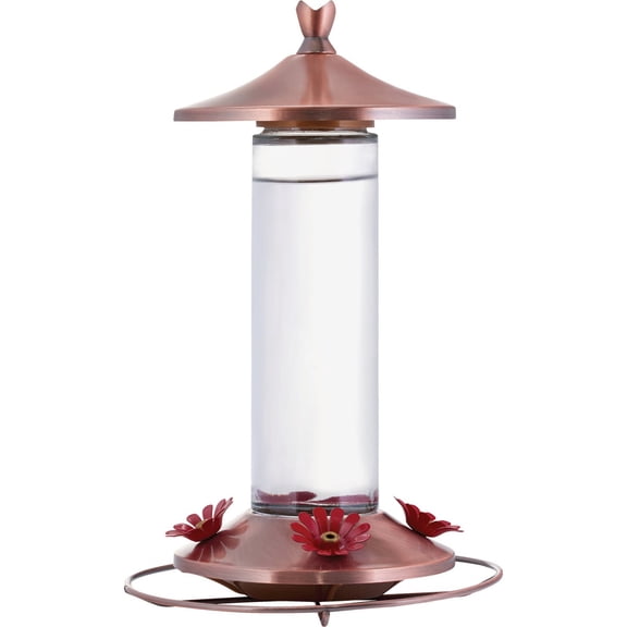 Perky-Pet 710B Elegant Glass Hummingbird Feeder, Copper