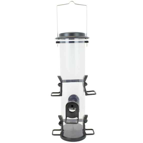 Perky-Pet Black 2-in-1 XL Wild Bird Tube Feeder - 4lb Capacity