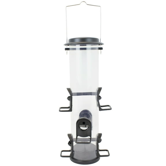 Perky-Pet Black 2-in-1 XL Wild Bird Tube Feeder - 4lb Capacity