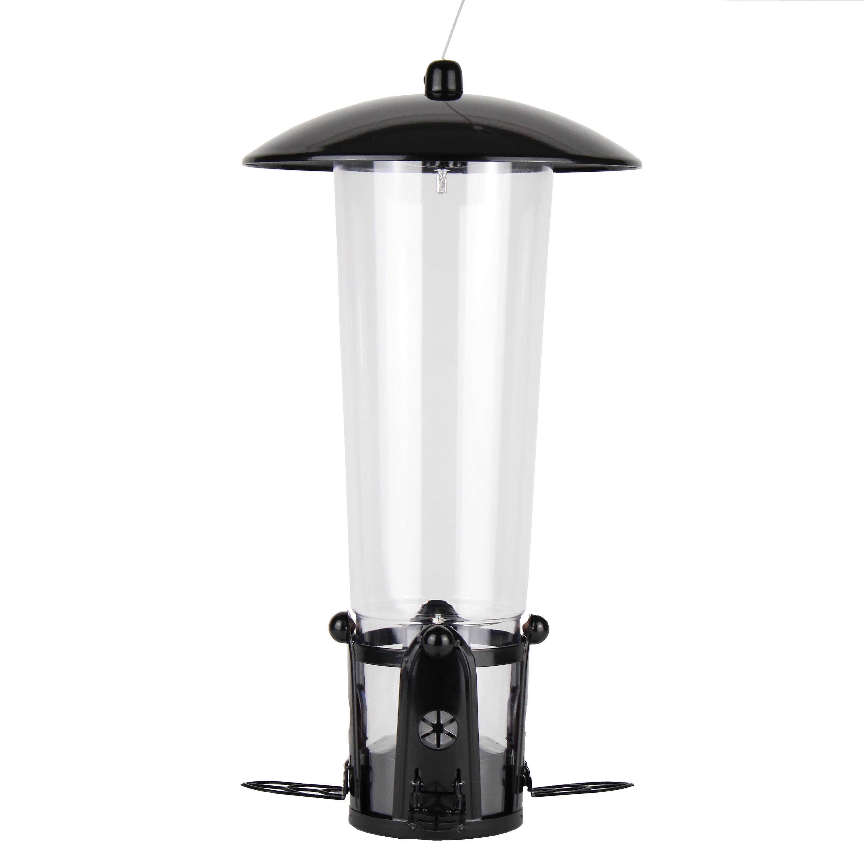 Perky-Pet Black Squirrel-Be-Gone Max Wild Bird Tube Feeder with Flexports – 3 lb