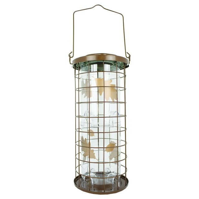 Perky-Pet Brass Squirrel Stumper Wild Bird Tube Feeder - 3 lb Capacity