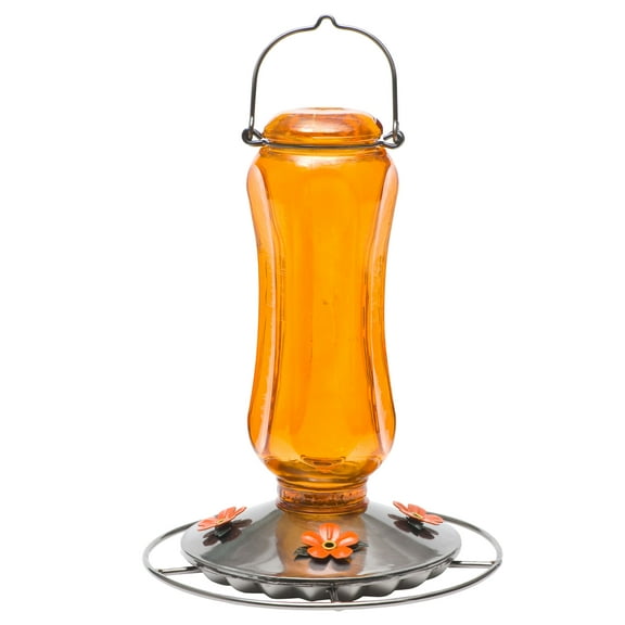 Perky-Pet Carnival Glass Vintage Oriole Feeder - 16 oz Capacity
