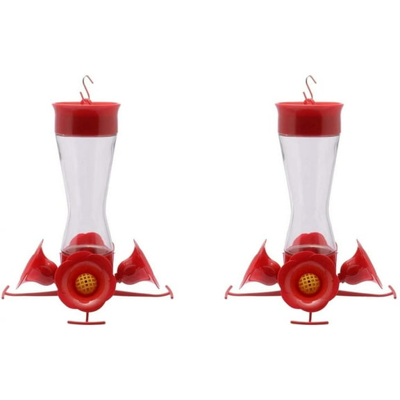Perky-Pet Hummingbird 8 oz. Glass Nectar Feeder 4 Ports - Total Qty: 2
