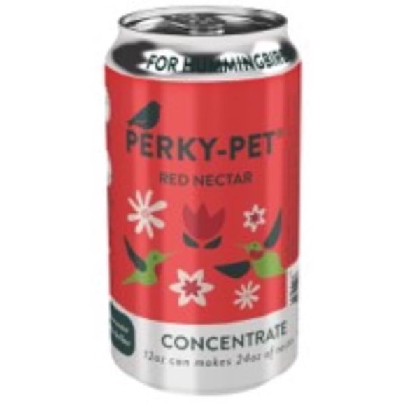 Perky-Pet 9085218 12 oz Hummingbird Sucrose Nectar Concentrate, Red - Pack of 12