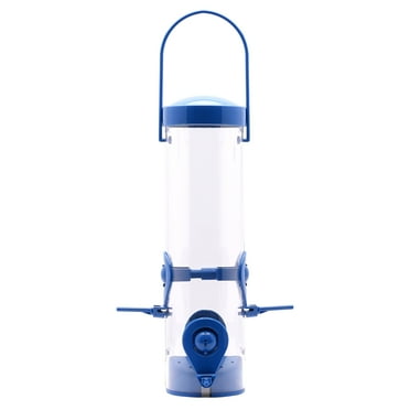 Perky Pet Navy 2-in-1 Tube Wild Bird Feeder, Blue