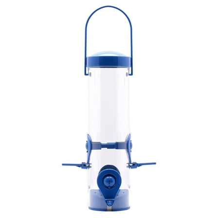 Perky Pet Navy 2-in-1 Tube Wild Bird Feeder, Blue