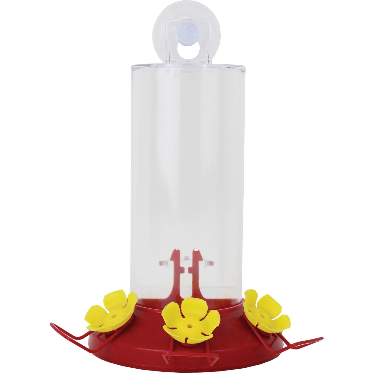 Perky-Pet Plastic Window Mount Hummingbird_Feeder with Perches - 8 oz Hummingbird Nectar Capacity, 217 - Hummingbird feeders for outdoors (Pack of 6)