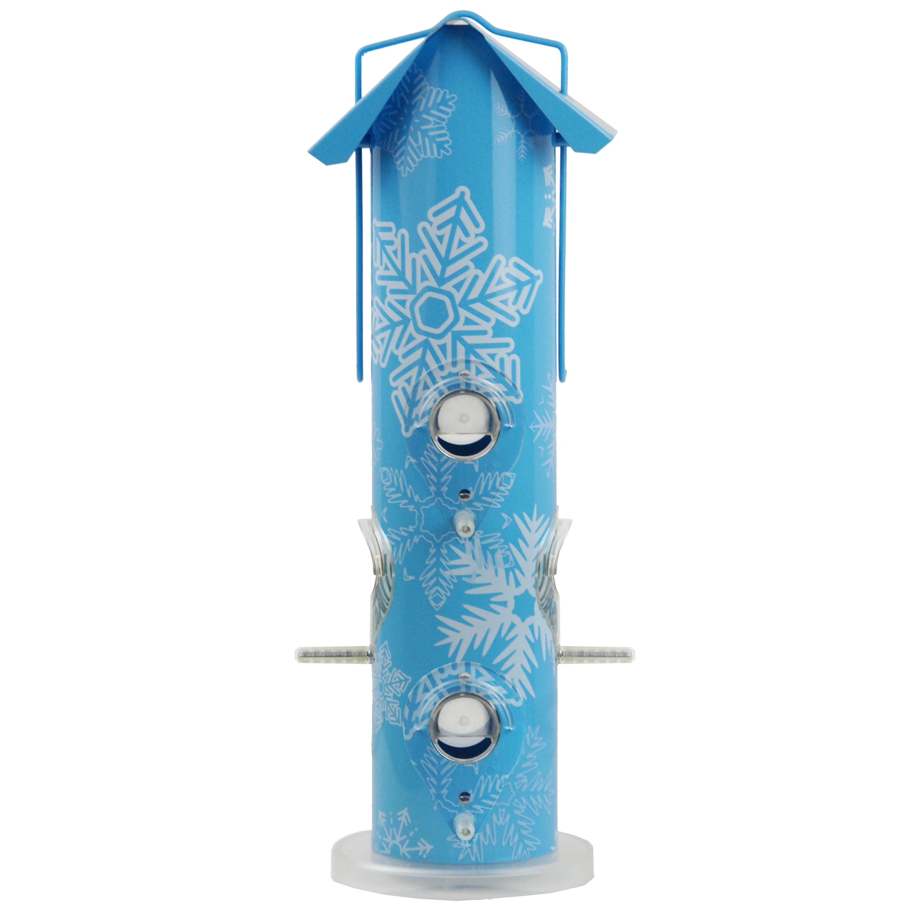 Perky-Pet Snowflake Metal Tube Wild Bird Feeder