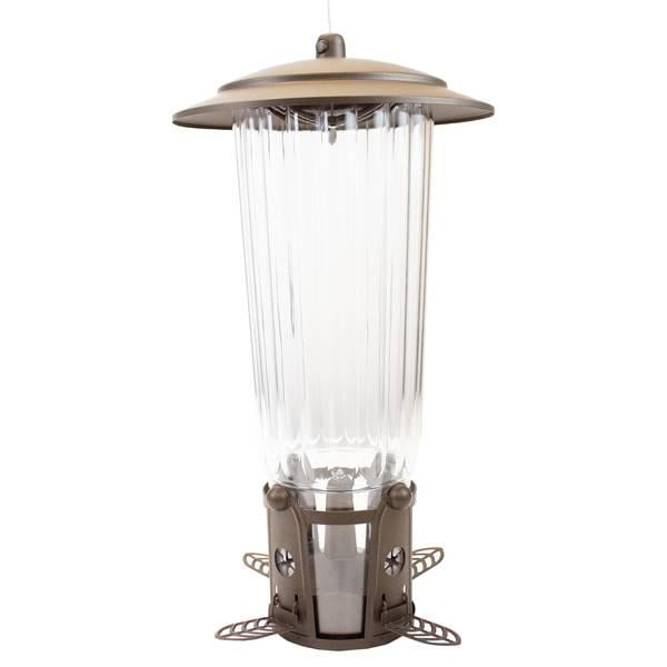 PerkyPet SquirrelBeGone Max Bird Feeder with Flexports
