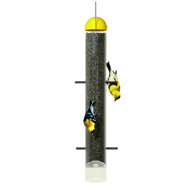 Perky-Pet Yellow Upside-Down Goldfinch Thistle Tube Feeder - 2 lb
