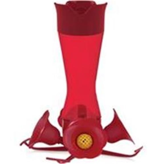 Perky Pinch Waist Hummingbird Feeder - Red - 8 oz - Easy Fill Design