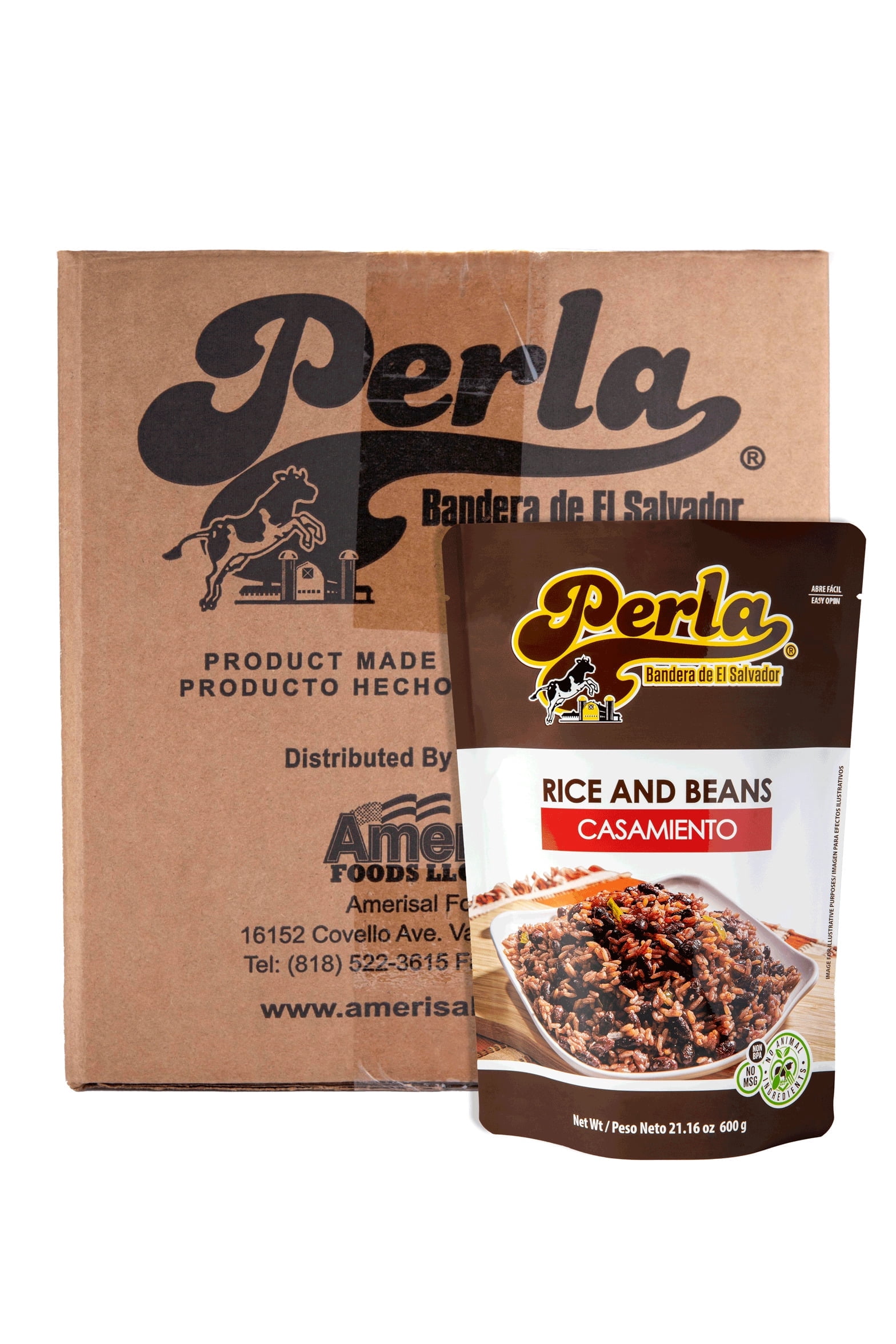 Perla Rice and Beans Mix (Casamiento Salvadoreño) 21 oz, Case of 12