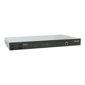 Perle IOLAN SCR1618 Device Server - Optical Fiber, Twisted Pair - 2 Total Expansion Slot(s) - 16 x Network (RJ-45) - 16 x Serial Port - 100Base-FX, 10/100/1000Base-T - 2.5 Gigabit Ethernet - Manage...