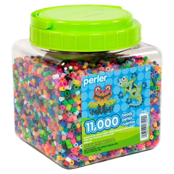 Perler 11,000 Multi-Mix Fused Bead Jar, Ages 6 and up