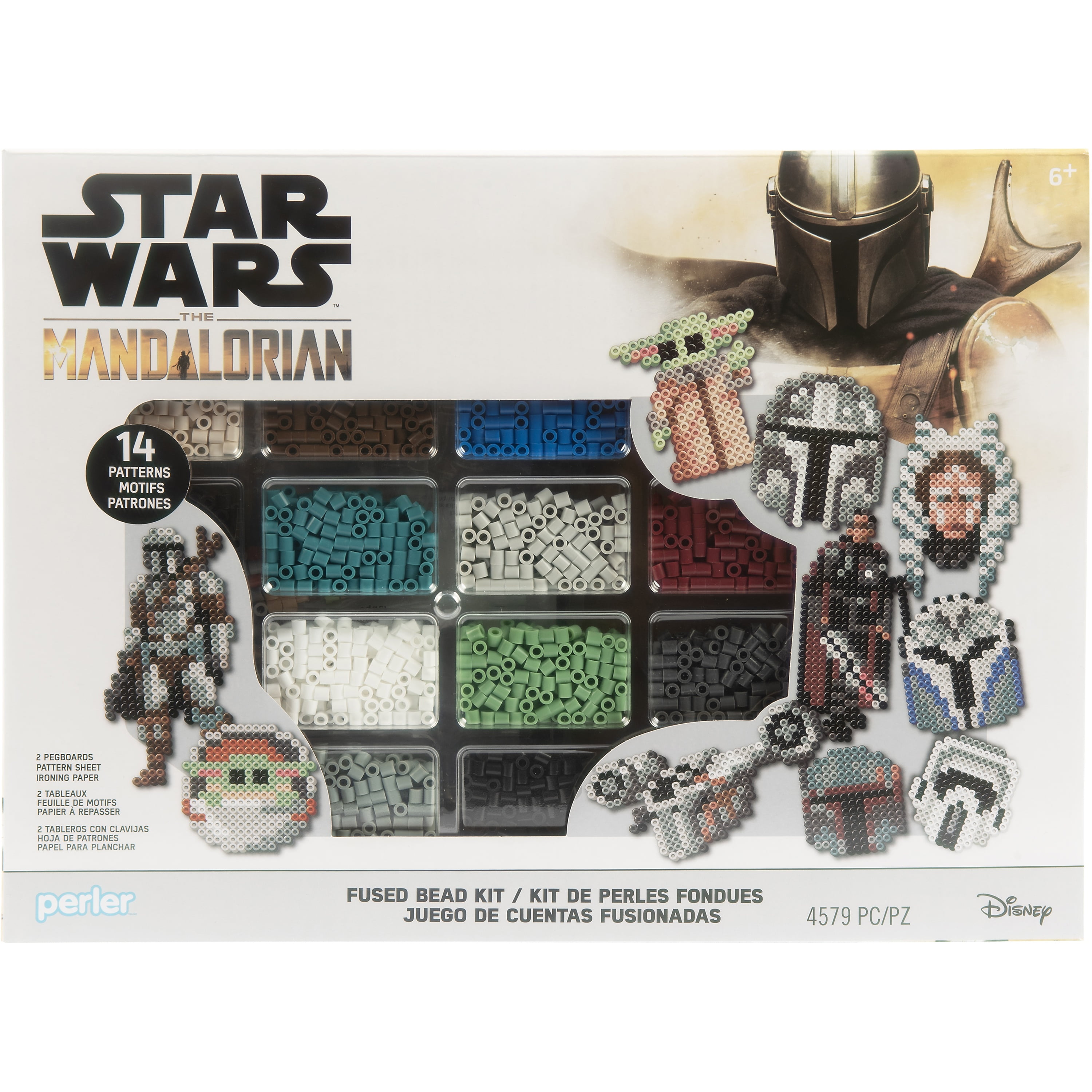 Perler 80-57020 Star Wars' The Mandalorian Fused Bead Kit with 14