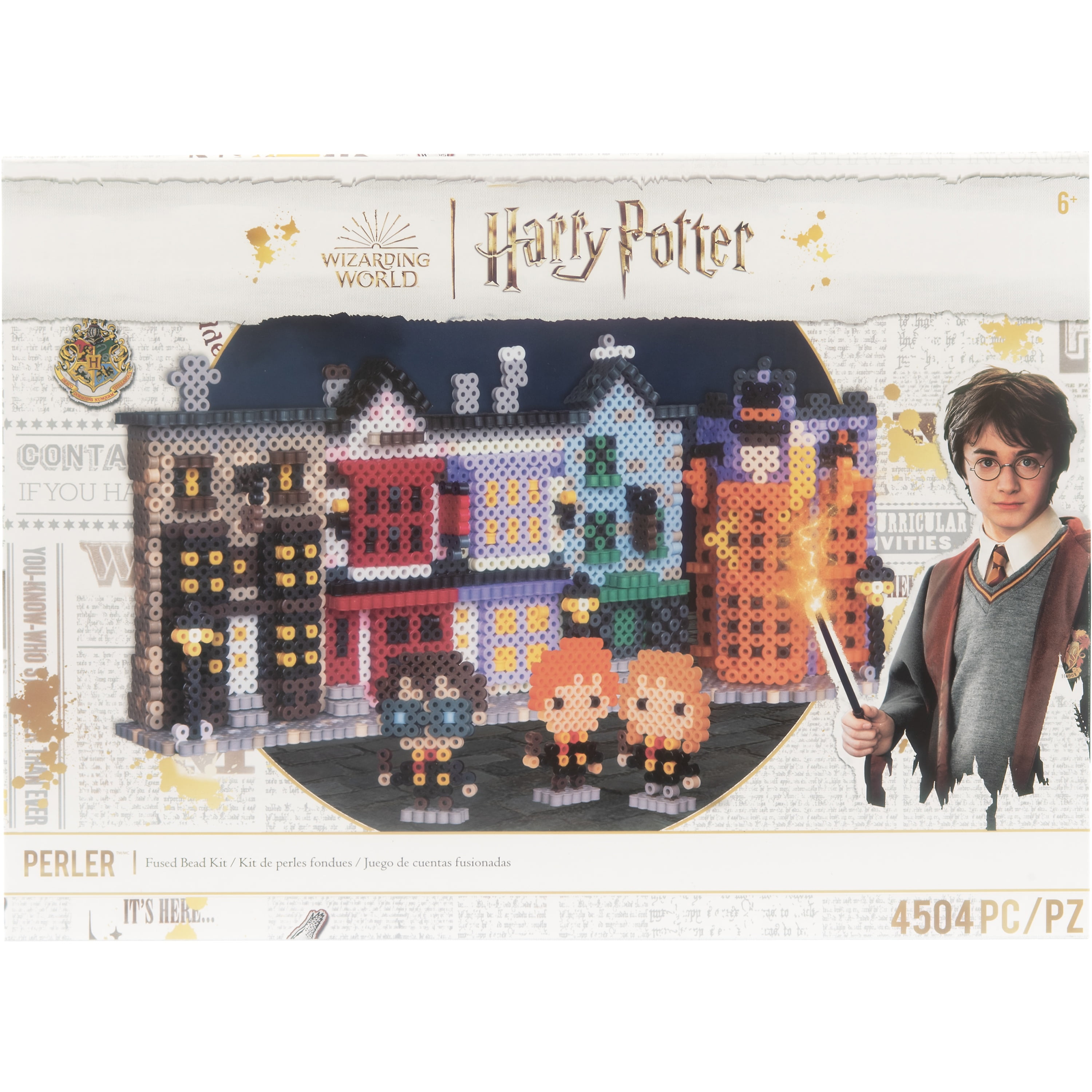 Perler 80-57029 Wizarding World's 3D Harry Potter Diagon Alley Fused Bead Activity Kit, Multicolor, 4504 Pieces