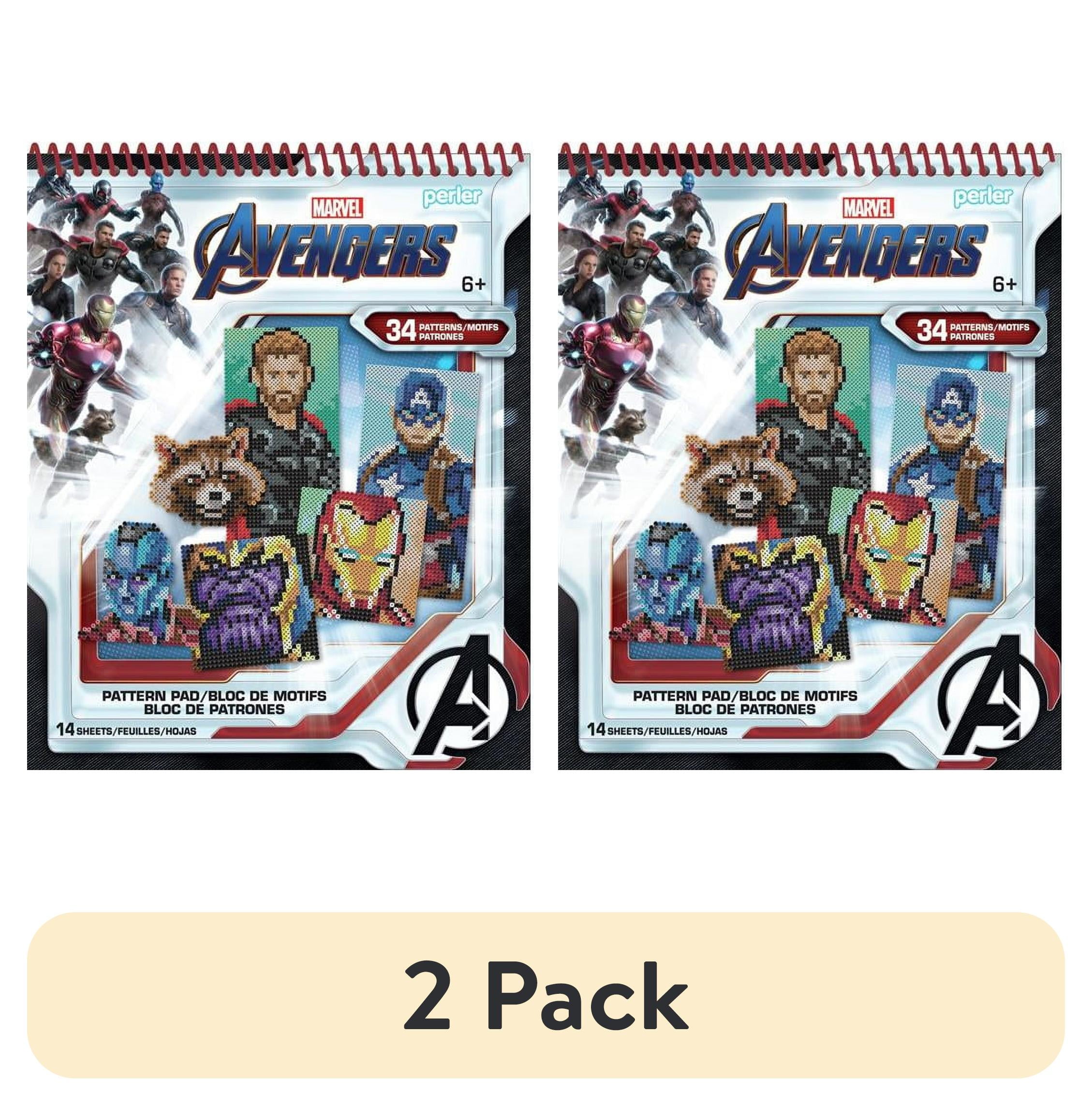 (2 pack) Perler Fused Bead Pattern Pad-Marvel Avengers - Walmart.com