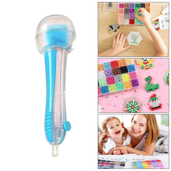 Perler Bead Pen, Fuse Beads Pen, Transparent Large-Capacity Bead Dispenser for Fine Motor Skills & DIY Crafts