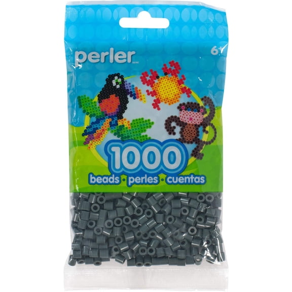 Perler Beads 1,000/Pkg-Charcoal