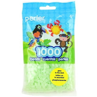 9,000 Glow in The Dark Fuse Beads Set (6 Different Colors) in Case and Separated - Works with Perler Beads