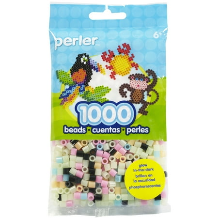 Perler Beads 1,000/Pkg-Glow Mix