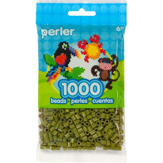 Perler Beads 1,000/Pkg-Olive