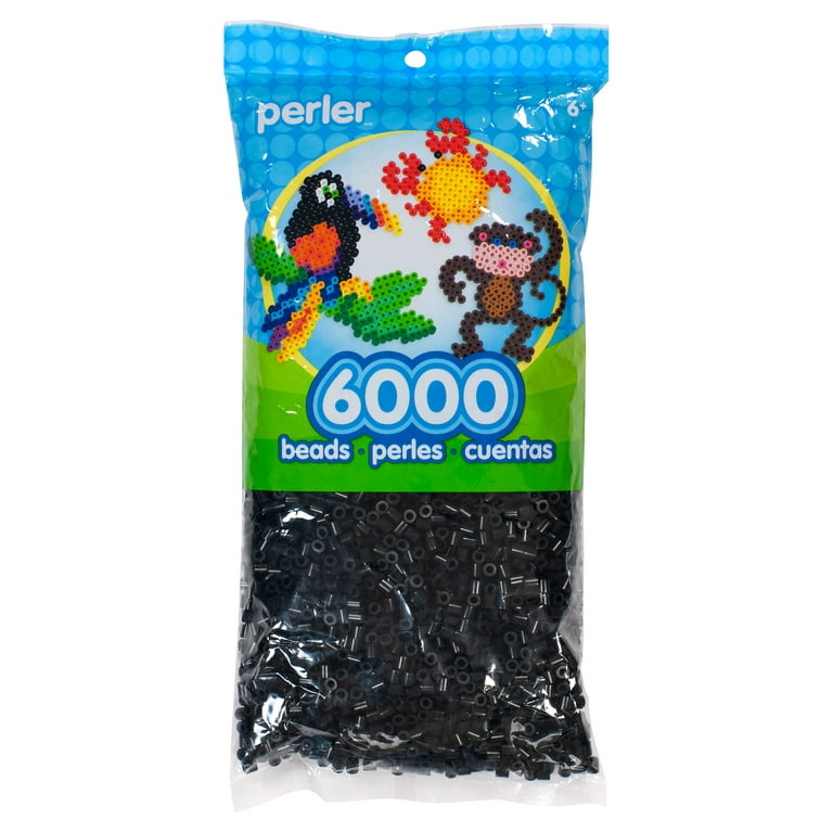 Perler Beads 6,000/Pkg-Black