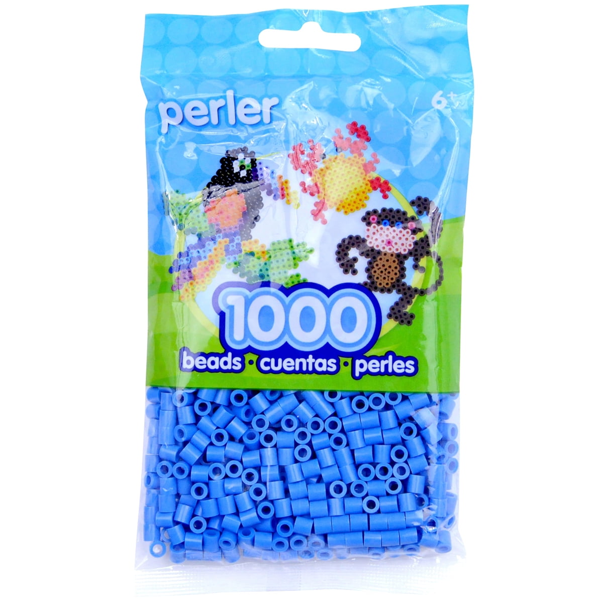 Perler Pearl Beads 1000/Pkg-White Glitter