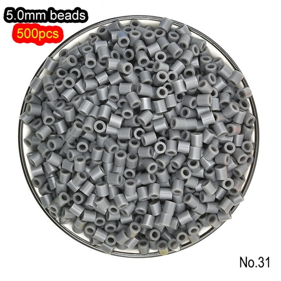 Perler Beads Magic Hama Bead Midi 5.0mm Kids Education 3D Diy Jigsaw Puzzle Toys Pegboard Arts Kit with Templates Accessories