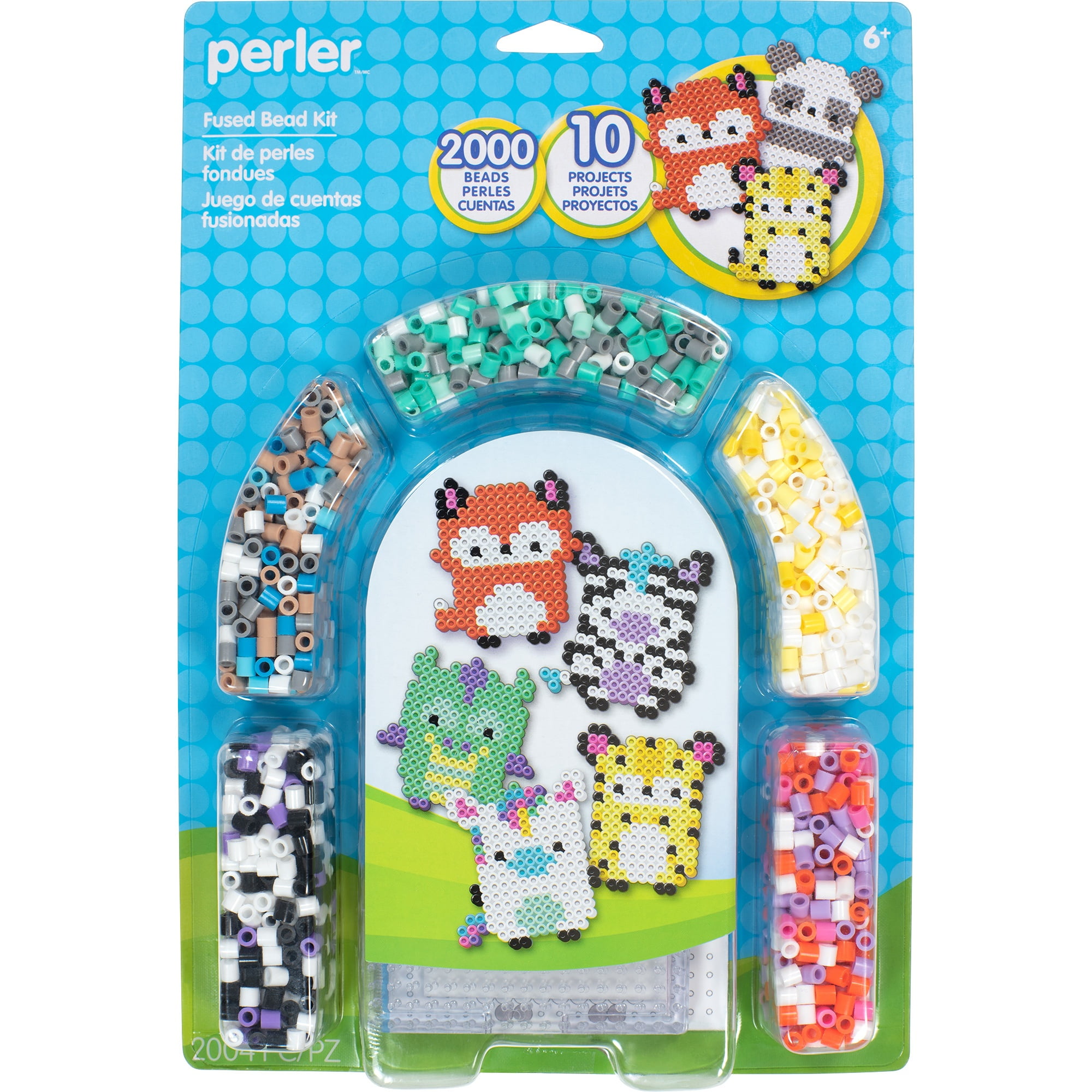 Perler Fused Bead Kit Cute Animals
