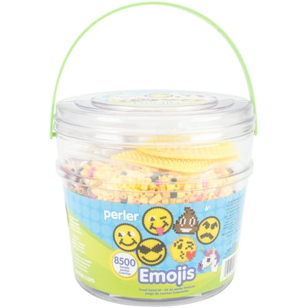 Perler Emoji Fused Bead Bucket, Ages 6 and up, 8504 Pieces