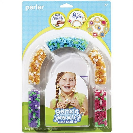 Perler Fun Fusion Fuse Bead Activity Kit-Gems 'n Jewelry