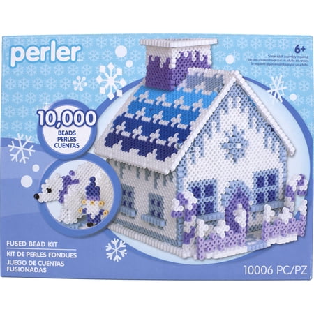 Perler® Beads Ice Palace Gingerbread House Beading Kit