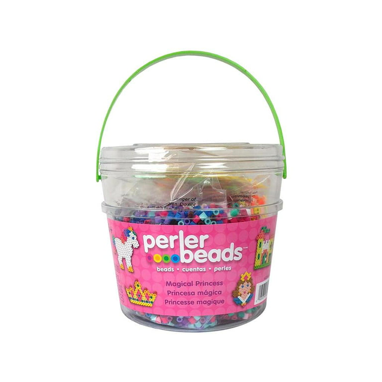 Perler Fuse Activity Bucket for Arts and Crafts, 8500 Beads, One Size,  Multicolor & Beads Bead Tweezer Tools, 2 pc 4.25 Inch