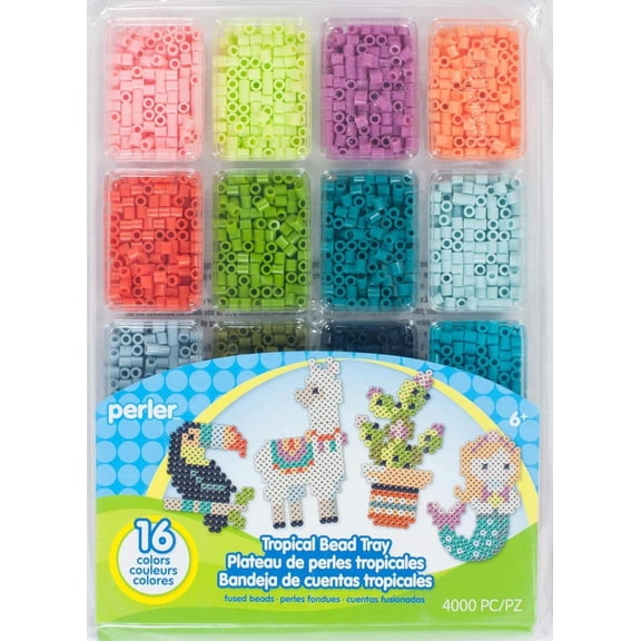 Perler Fused Bead Tray - Tropical Colors