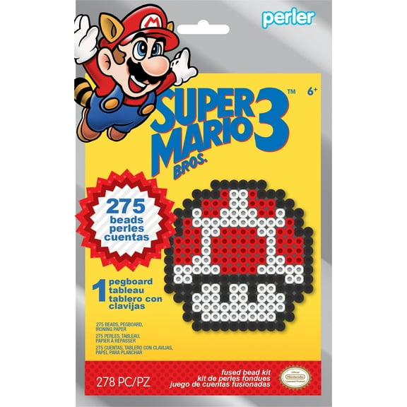 Perler 80-53115 Fused Bead Trial Kit - Super Mario Bros. 3 Super Mushroom