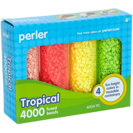 Perler Fused Beads In Tubes 4,000/PkgTropical
