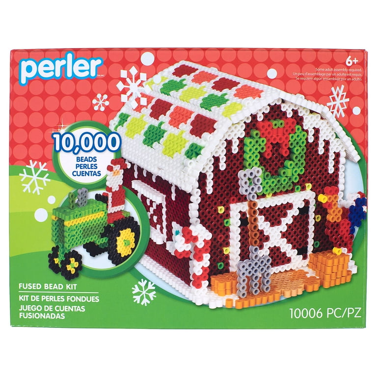 10,000-Piece Holiday Fuse Bead Kit for DIY Xmas Ornaments