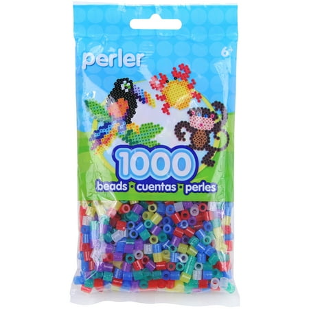 Perler Glitter Mix Synthetic Loose Bead, (1000 Count)