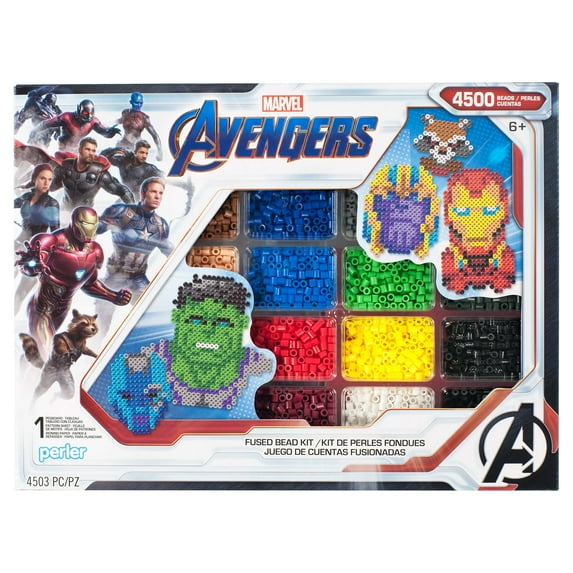 Perler Marvel Avengers Deluxe Fused Bead Kit, Ages 6 and up, 4503 Pieces