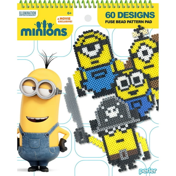 Perler Minions Fused Bead Pattern Pad, 60 Designs