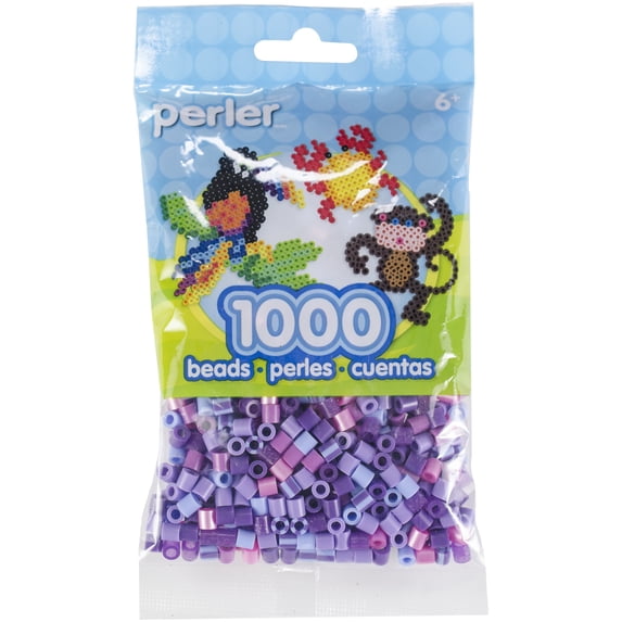 Perler Pearl Beads 1,000/Pkg-Jewel Tone Purple Mix