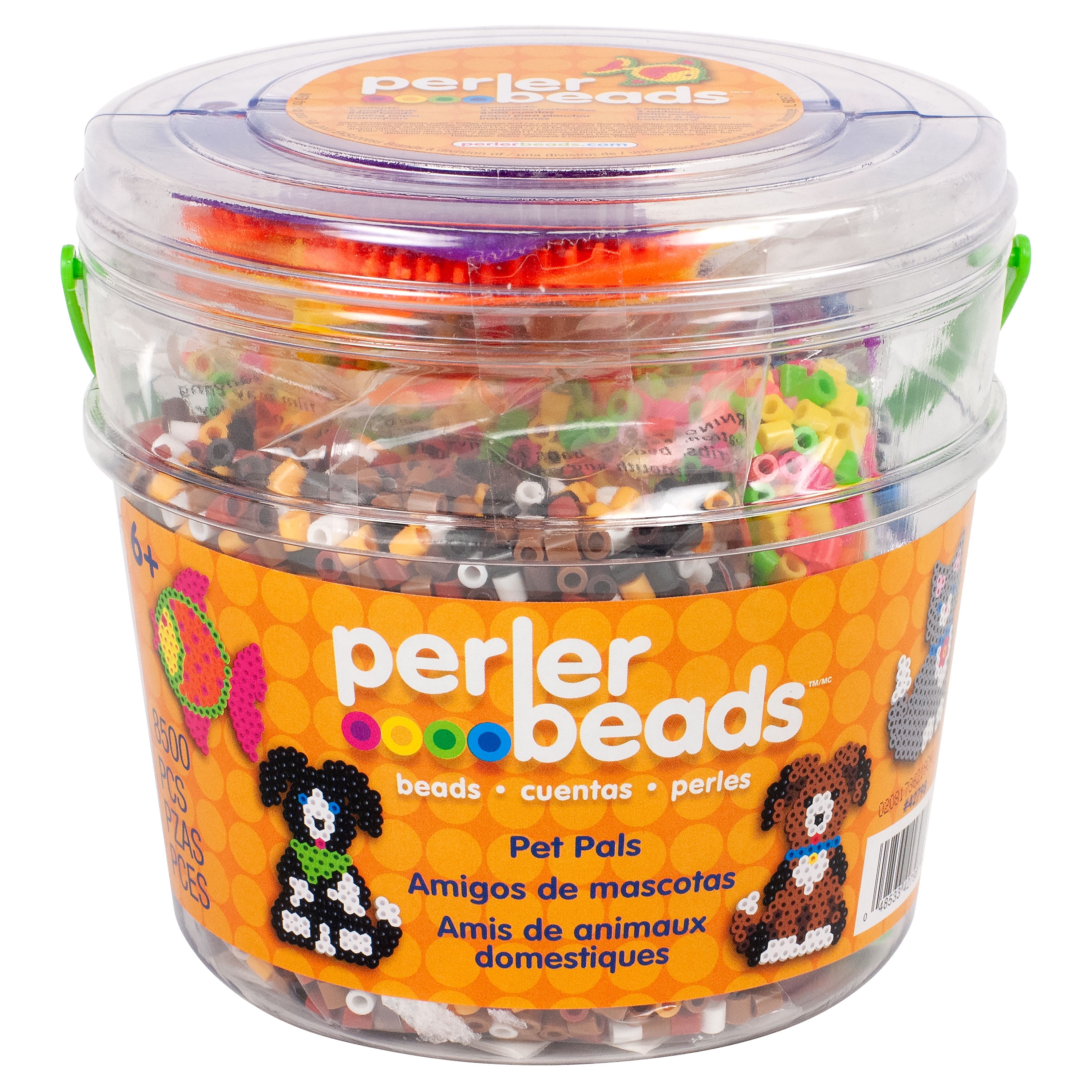 Perler Pet Pals Activity Bucket Fuse Bead Craft Kit (8505 Pieces