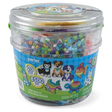 Perler Pet Pals Activity Bucket Fuse Bead Craft Kit, Ages 6 to Adult, 8505 Pieces