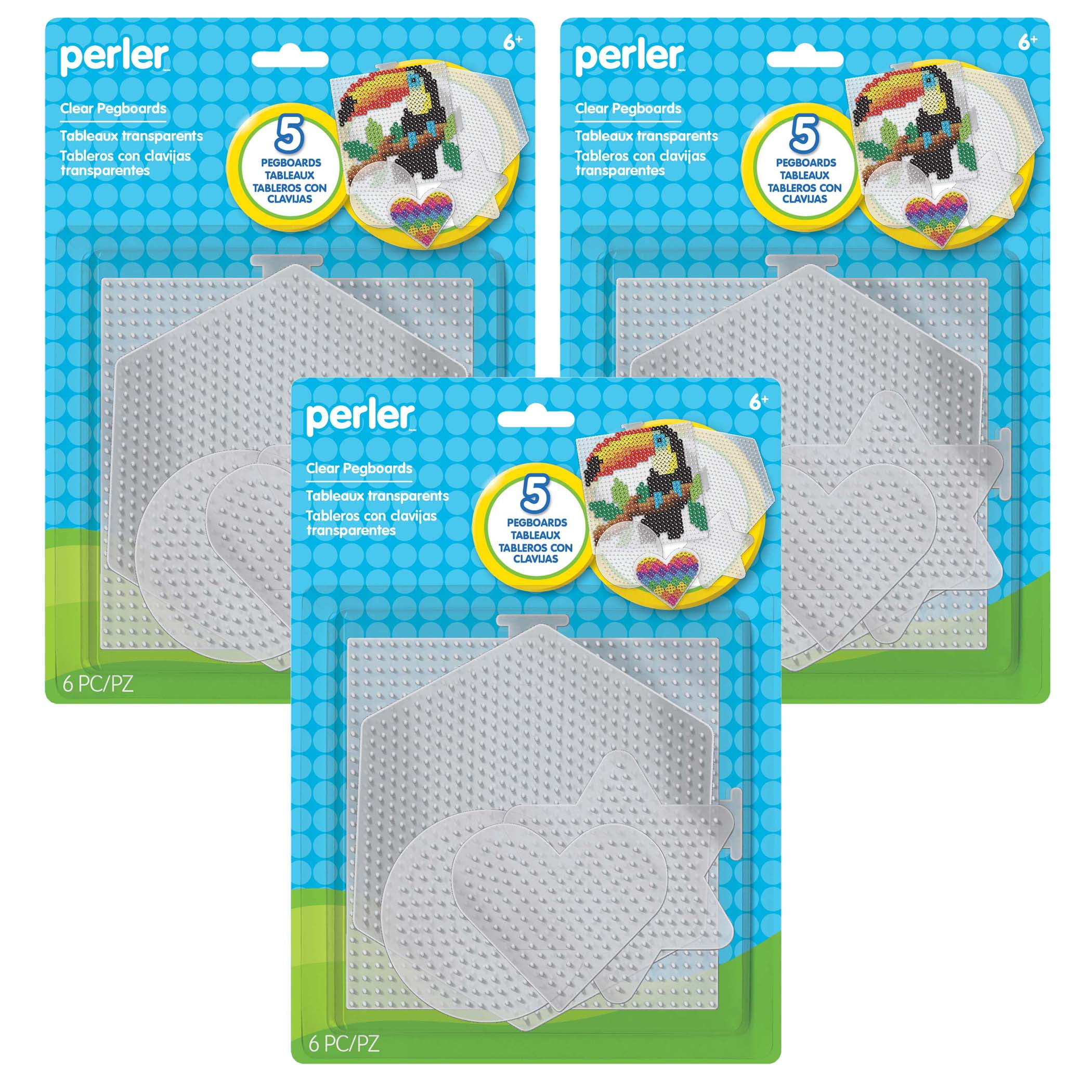 Perler Beads Template Clear Linkable Large Pegboard 5mm 1515cm of